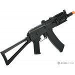 CYMA Stamped Steel AKS-74UN RAS Airsoft AEG Rifle with Steel Folding Stock