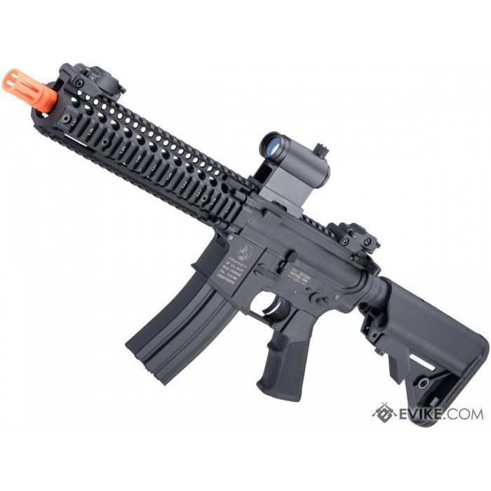 Cybergun Licensed Colt Sportsline M4 AEG Rifle w/ G3 Micro-Switch Gearbox (Model: Daniel Defense 9" MK18 / Black)