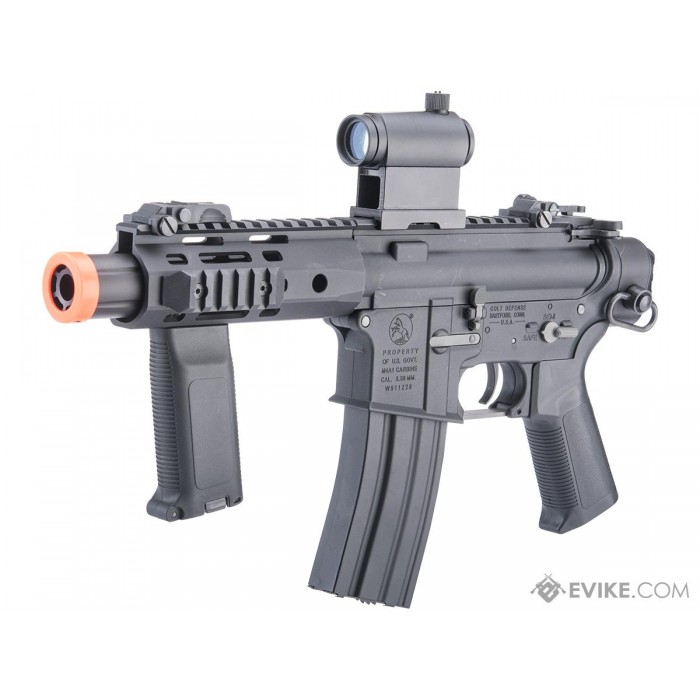 COLT M4 PISTOL M-LOK Cybergun Licensed Colt Sportsline M4 AEG Rifle w/ G3 Micro-Switch Gearbox (Model: URX4 Pistol / Black)