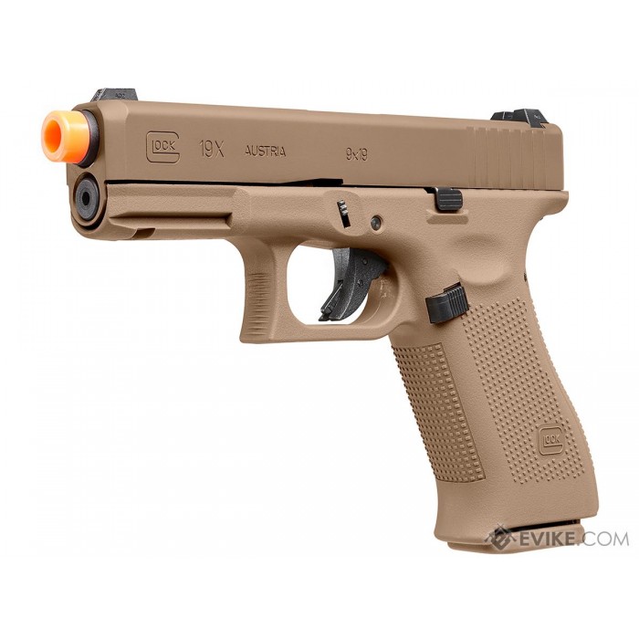 Elite Force Fully Licensed GLOCK 19X Gas Blowback Airsoft Pistol (Type: Green Gas / Tan)