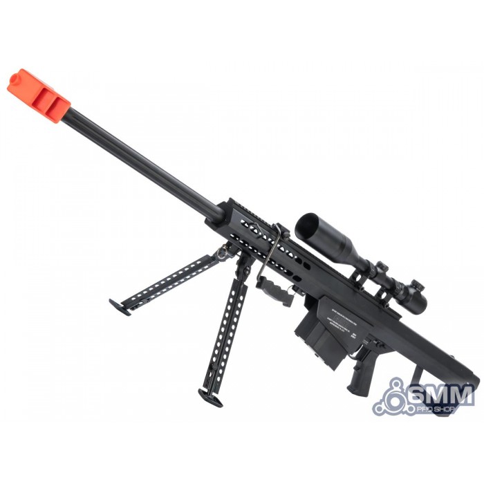6mmProShop Barrett Licensed M82A1 Bolt Action Powered Airsoft Sniper Rifle