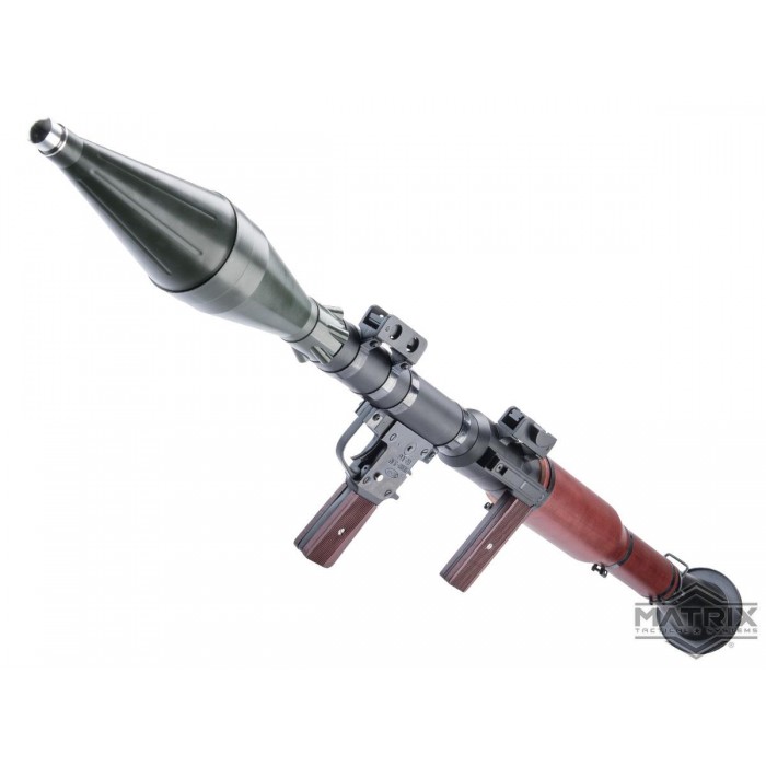 Matrix Aluminum & Real Wood RPG-7 Rocket/Grenade Launcher Challenge Kit w/ Dummy Warhead