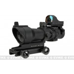Element Bravo OP Style 4x32 Magnified Scope w/ Red Dot Reflex Sight for Airsoft Rifles